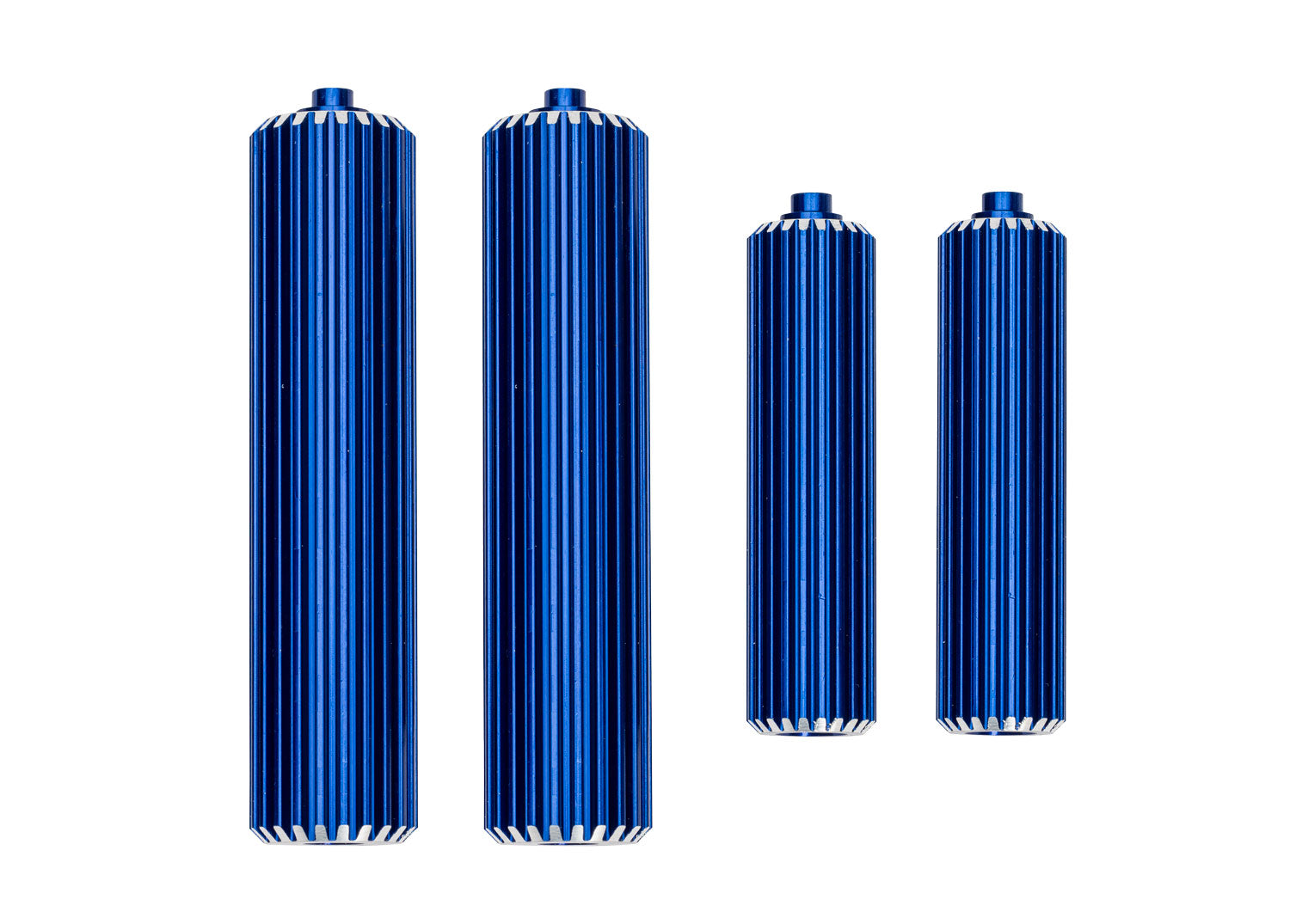 TRAXXAS 10966-BLUE Blue Aluminum Shock Reservoirs (F&R)