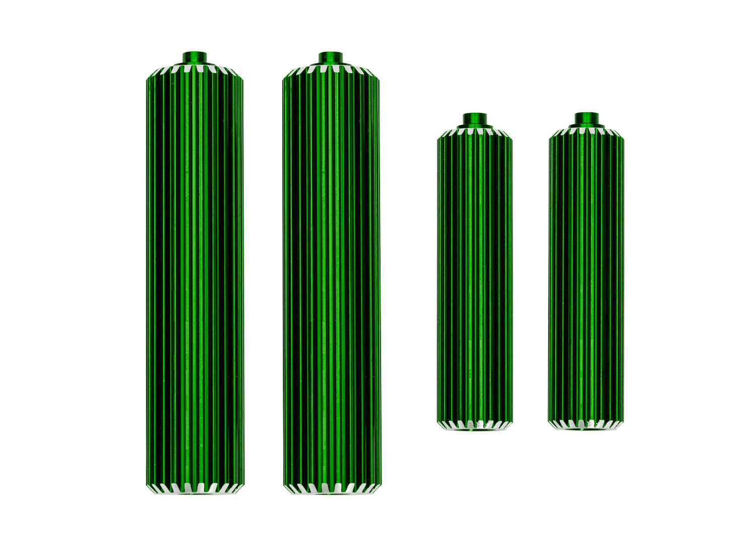 TRAXXAS 10966-GREEN Green Aluminum Shock Reservoirs (F&R)