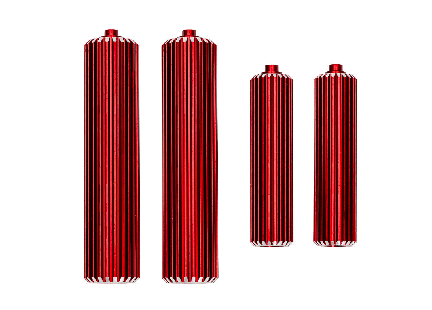 TRAXXAS 10966-RED Red Aluminum Shock Reservoirs (F&R)