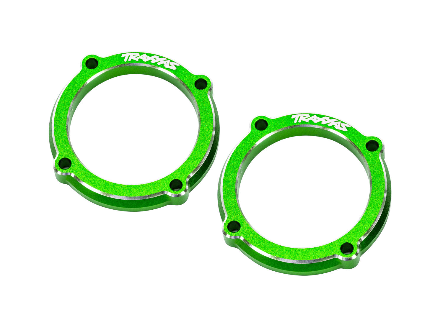 TRAXXAS 10969-GRN Green Aluminum LED Light Pod Retainers (2)