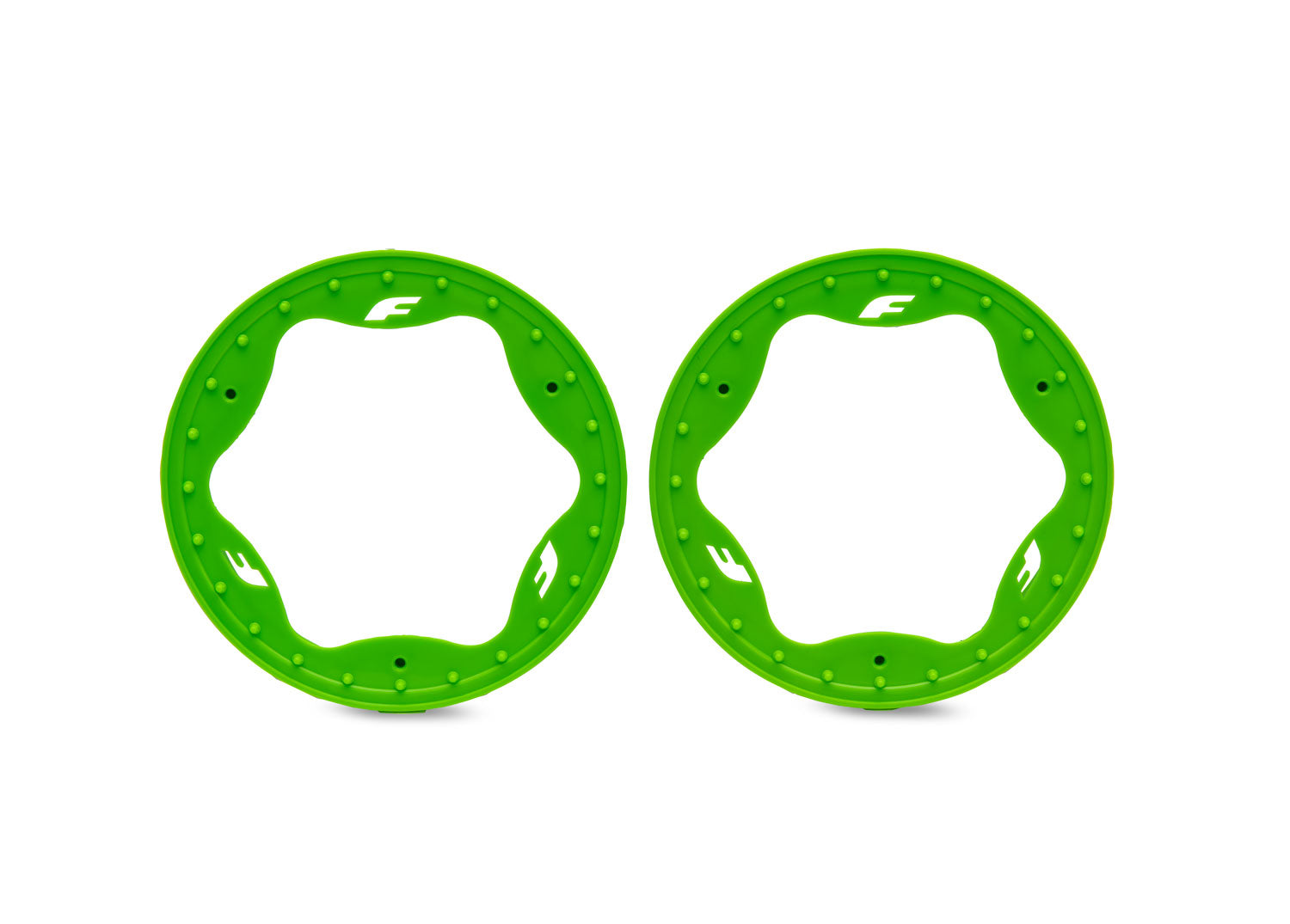 TRAXXAS 10976-GRN 3.5" Green Funco Front Beadlock Rings (2)