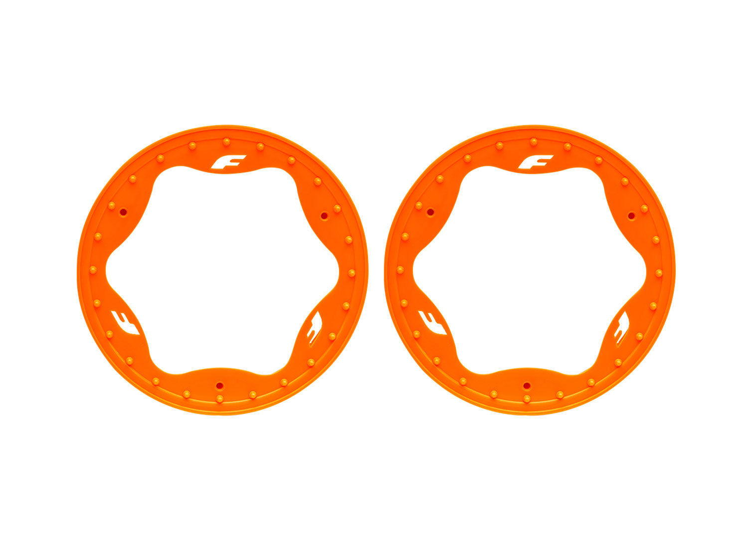 TRAXXAS 10976-ORNG 3.5" Orange Funco Front Beadlock Rings (2)