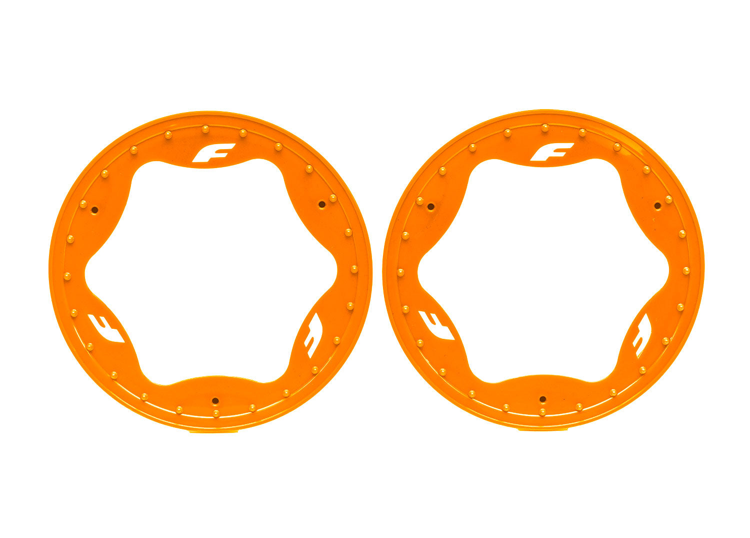 TRAXXAS 10977-ORNG 3.9" Orange Funco Rear Beadlock Rings (2)