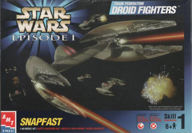 AMT 30118 ERTL 1999 Star Wars Episode 1 Droid Fighters Trade Federation