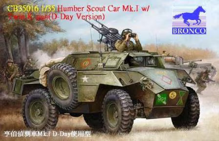 BRONCO CB-35016 1/35 Humber Scout Car Mk.I w/Twins K-Gun