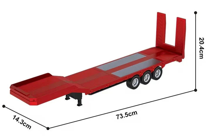 RC PRO 1502 1/18 Platform Semi-Trailer