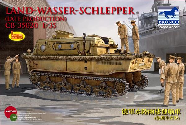 BRONCO MODELS CB-35020 1/35 Land-Wasser-Schlepper (LWS) Late-Production WWII Amphibious Tracked Vehicle