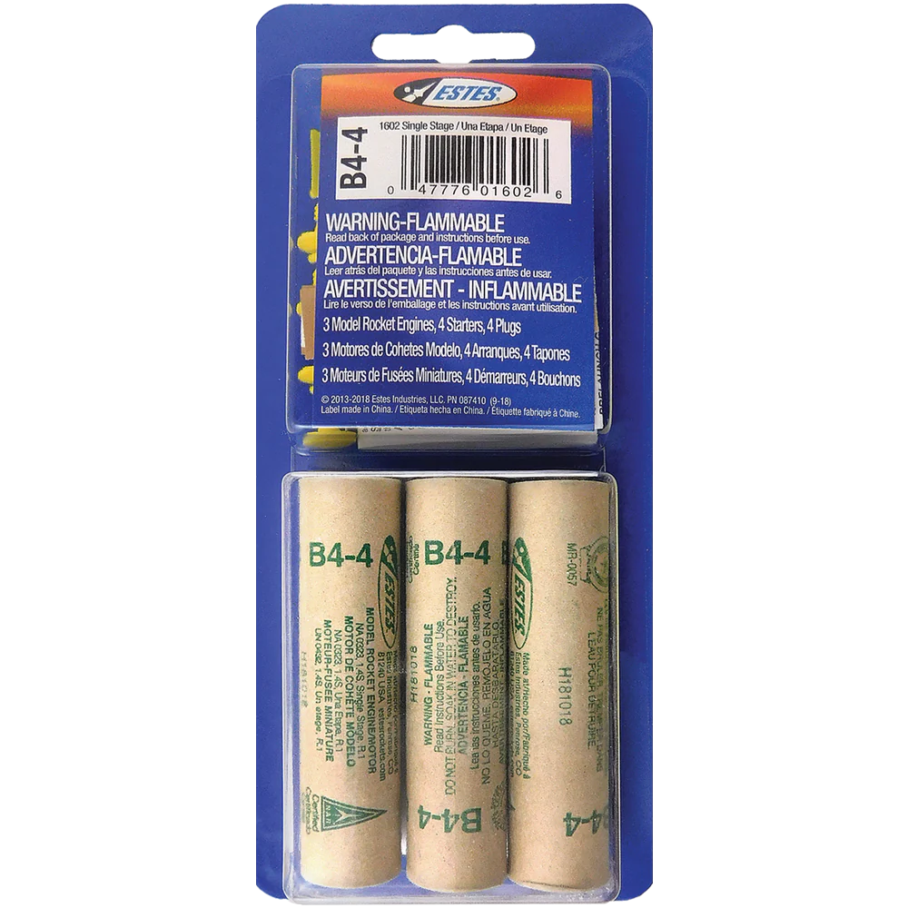 ESTES 1602 B4-4 Rocket Engines