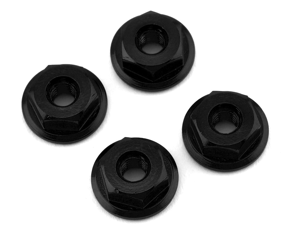 175RC 12512 Mini-T 2.0 Serrated Wheel Nuts (4) (Black)