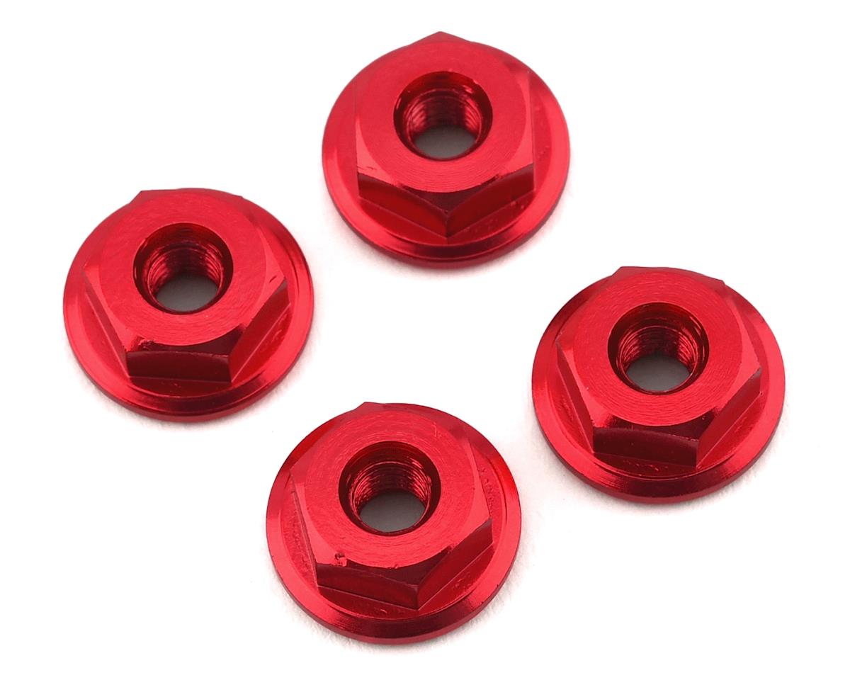 175RC 12514 Mini-T 2.0 Serrated Wheel Nuts (4) (Red)