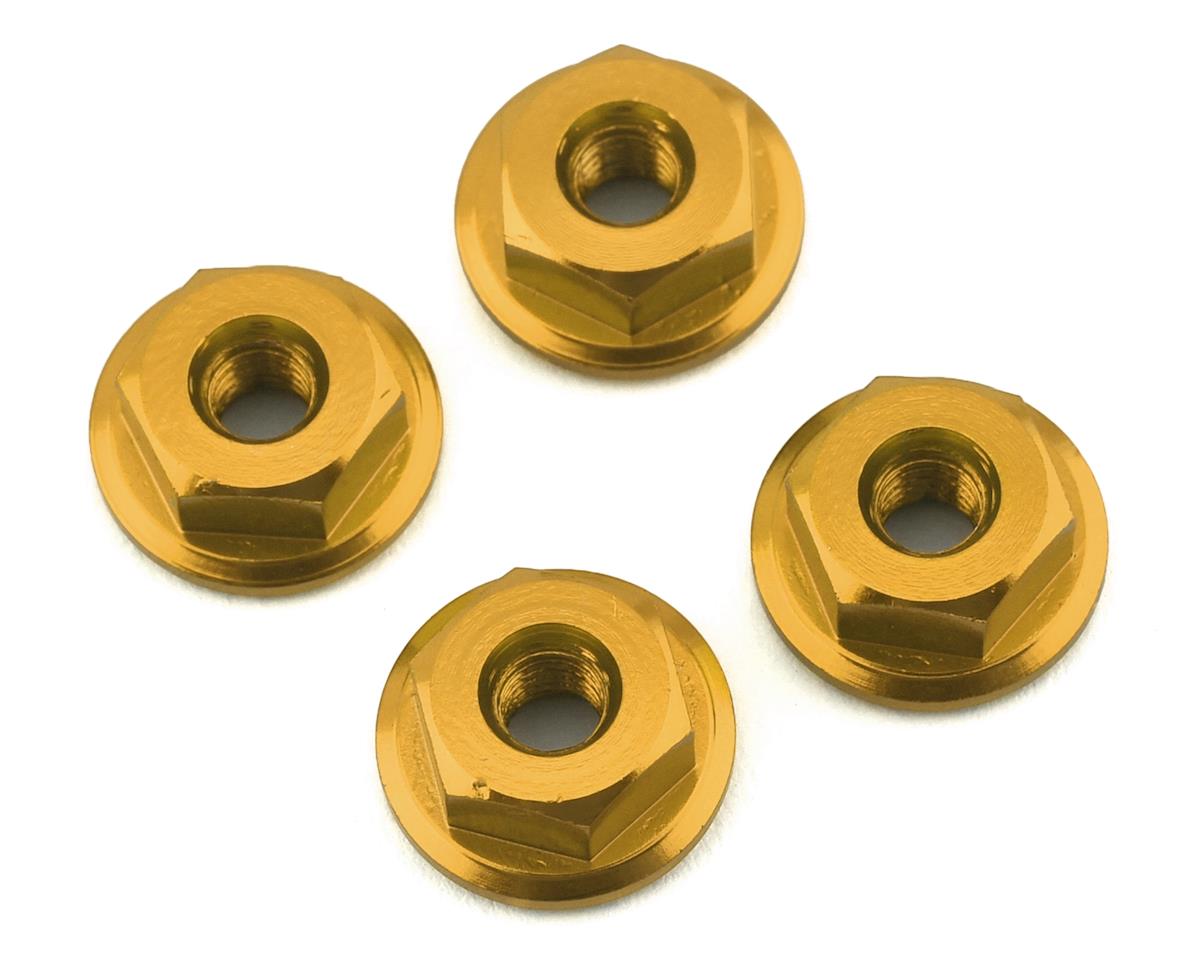 175RC 12518 Mini-T 2.0 Serrated Wheel Nuts (4) (Gold)
