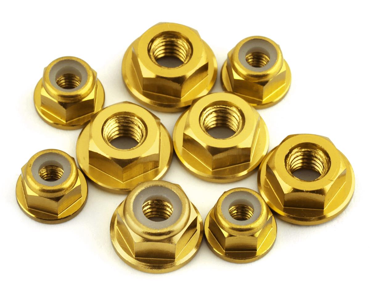 175RC 18218 Associated RB10 Aluminum Nut Kit (Gold)