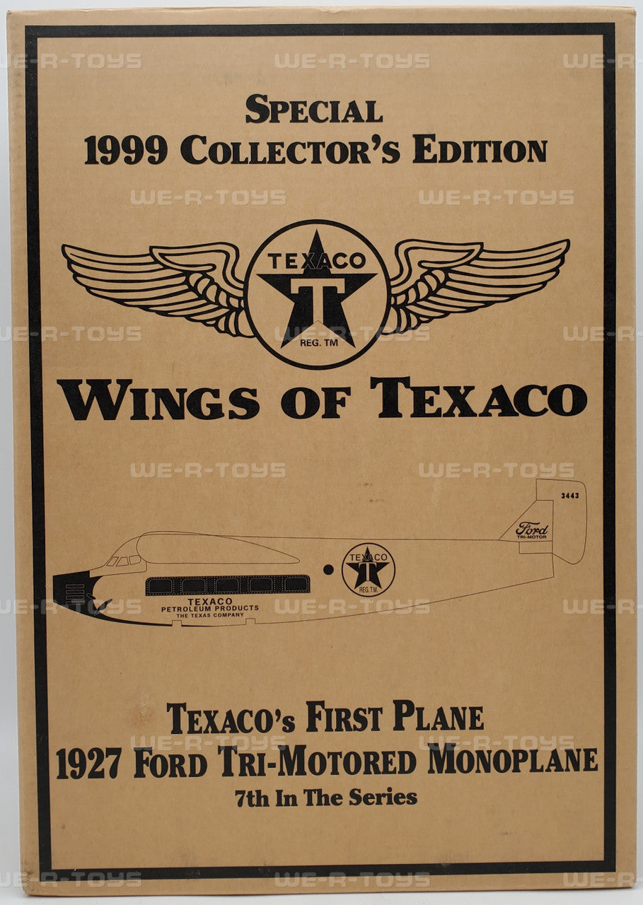 ERTL COLLECTIBLES 36910GC Wings of Texaco "Texaco's First Plane" 1927 Ford Tri-Motored Monoplane