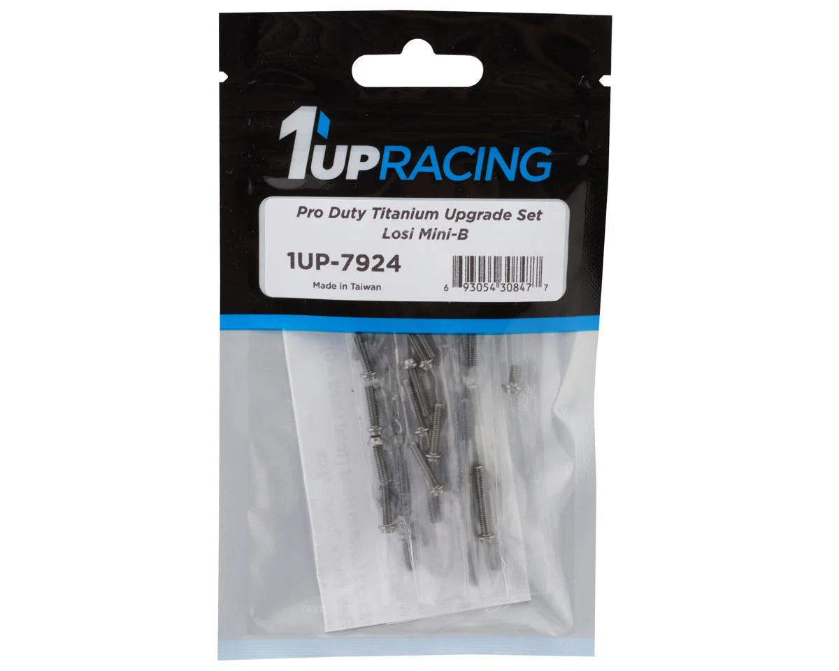 1 UP 7924 Losi Mini-B Pro Duty Titanium Upgrade Set (Silver)