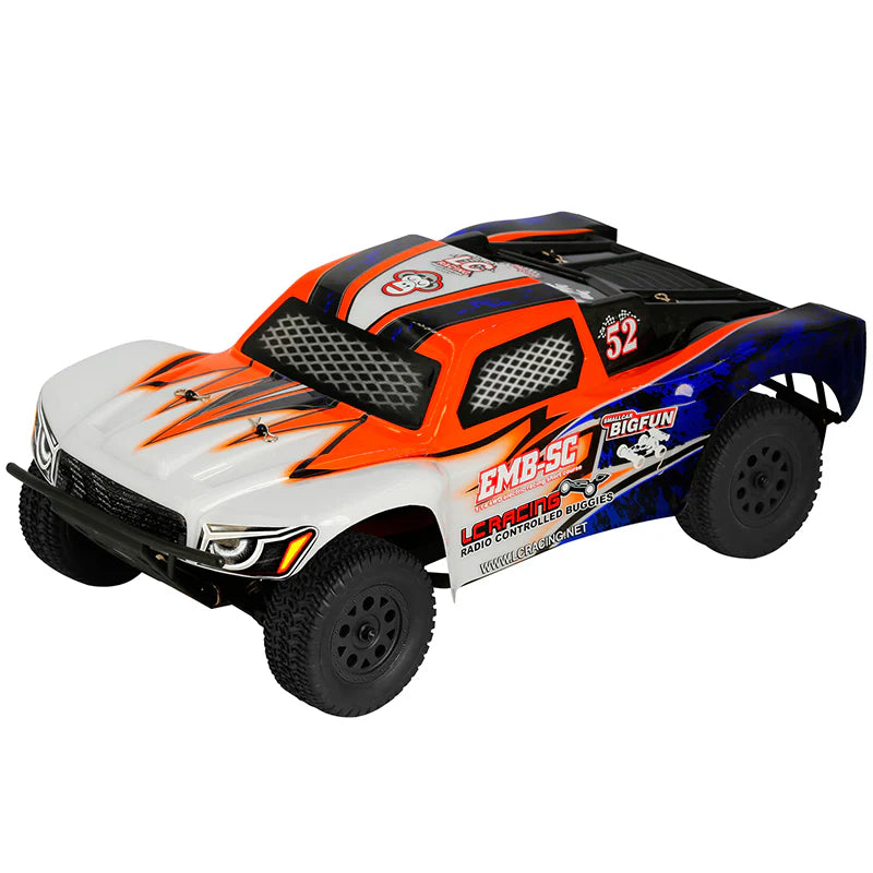 LC RACING EMB-SC AR 1/14 Brushless 4WD Short Course Truck No LiPo Battery 1800mah (deans) (No Transmitter and Receiver)