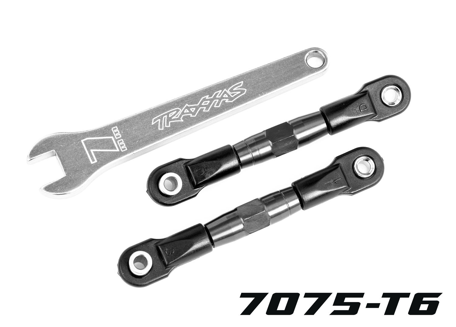TRAXXAS 2443A TUBES 56 mm Gray Aluminum Rear Camber Links (2)
