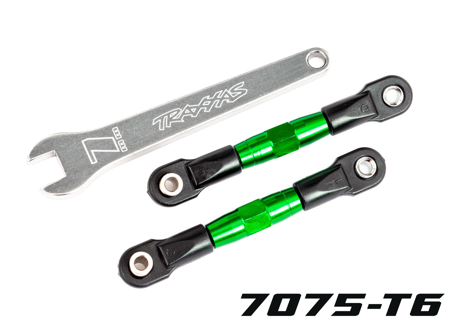 TRAXXAS 2443G TUBES 56 mm Green Aluminum Rear Camber Links (2)