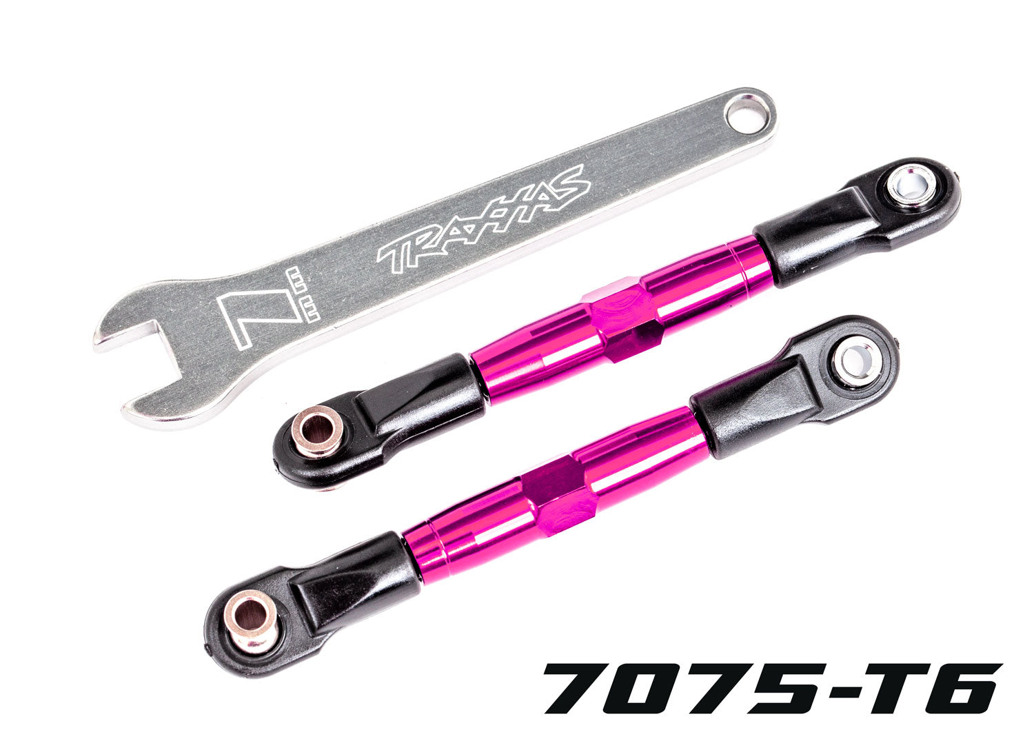 TRAXXAS 2444P TUBES 67 mm Pink Aluminum Front Camber Links (2)