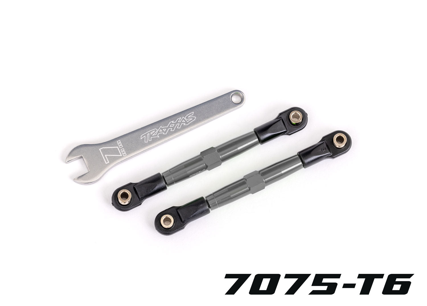 TRAXXAS 2445A TUBES 75 mm Gray Aluminum Front Toe Links (2)