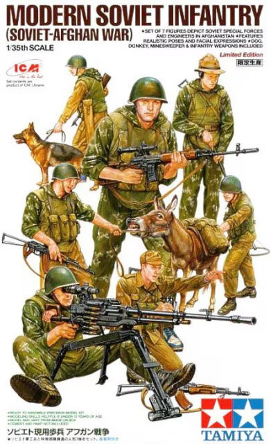 TAMIYA 89779 Modern Soviet Infantry - Soviet Afghan War