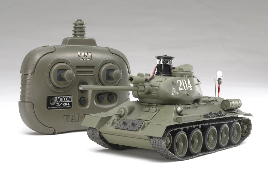 TAMIYA 48210 1/35 Radio Control Tank (Russian Medium Tank T-34-85)