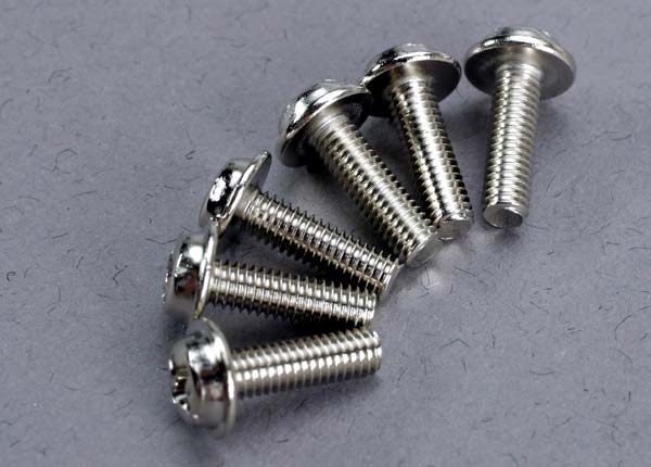 TRAXXAS 3193 Screws, 3x10mm washerhead machine (6)