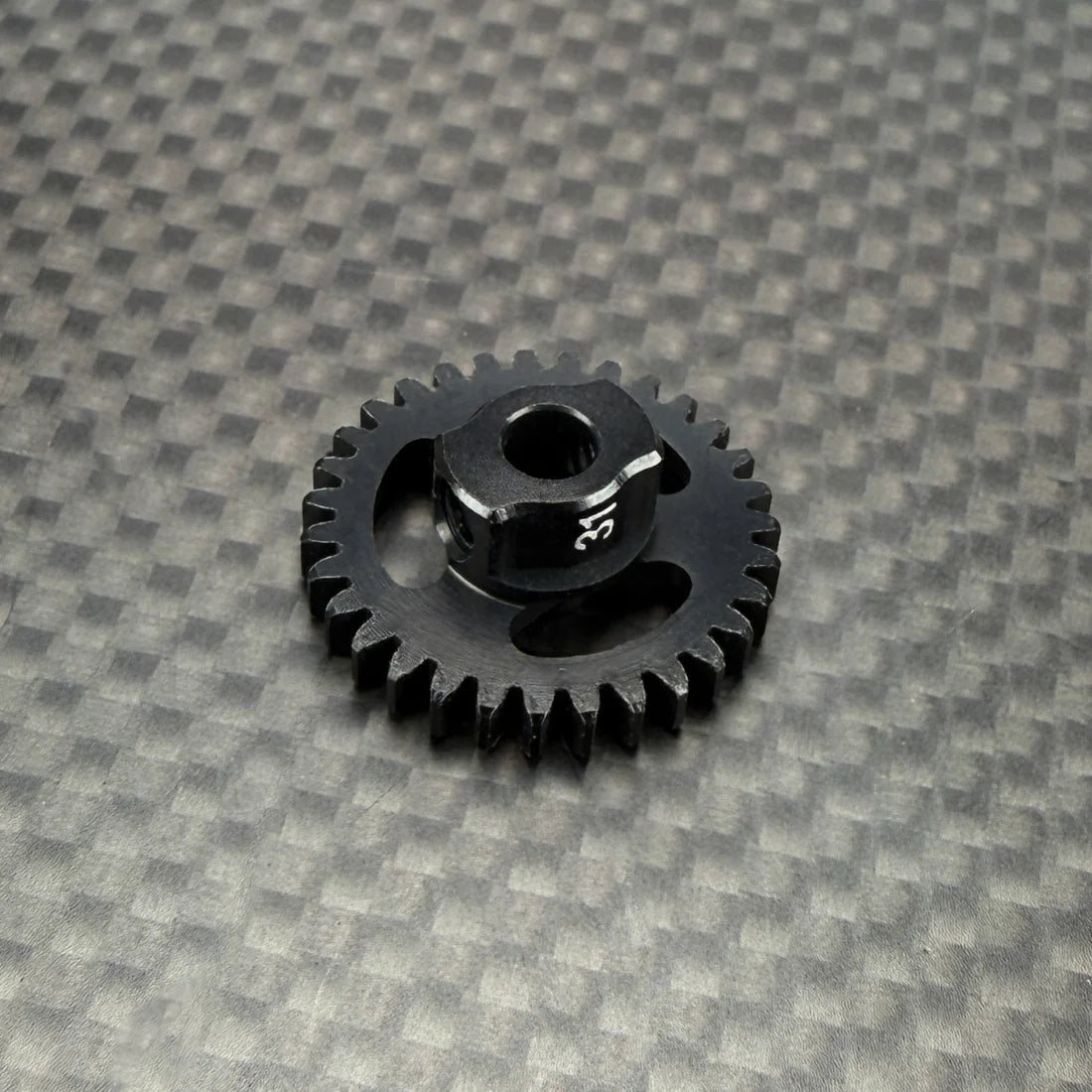 R1WURKS 900295-31B 48P Ultra Light Weight Aluminum Pinion Gears, Black (31T)