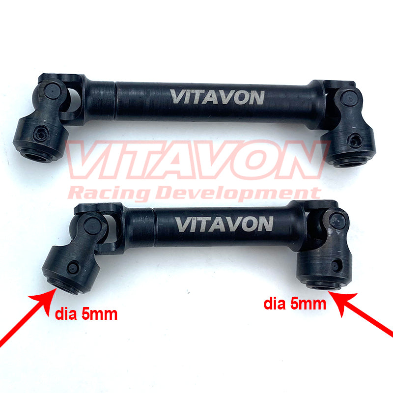 VITAVON TRX4027 HD 45# Steel Front & Rear Drive Shaft For Traxxas TRX-4
