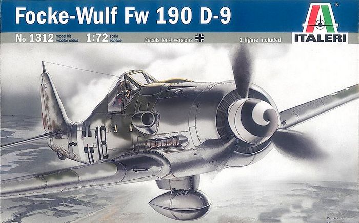 ITALERI 1312 551312 1/72 FW-190 D-9