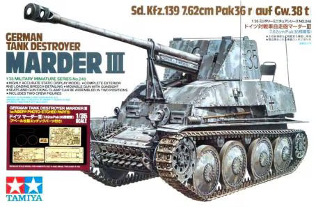 TAMIYA 25161 Sd.Kfz.139 7.62cm Pak36(r) auf Gw.38(t) German Tank Destroyer Marder III