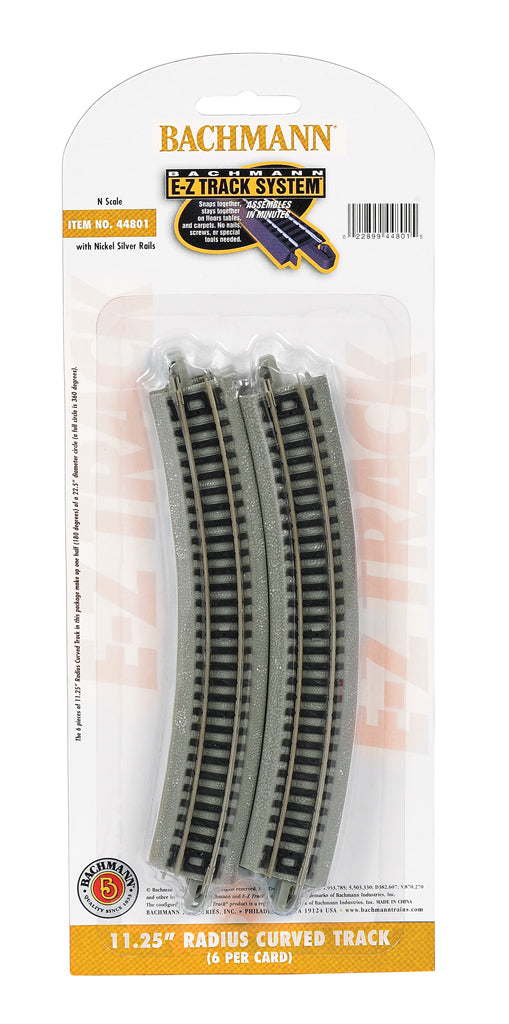 BACHMANN 44801 11.25" RADIUS CURVED (N SCALE)