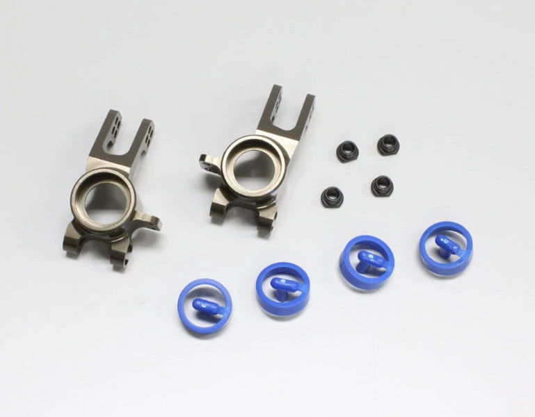 KYOSHO IFW414  Aluminum Rear Hub Carrier ( Off-2.0/ L, R/ Gunmetal/ MP9)