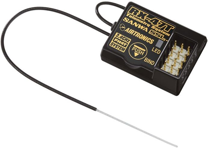 SANWA 107A41156A 4-Channel Rx-47T Telemetry Receiver