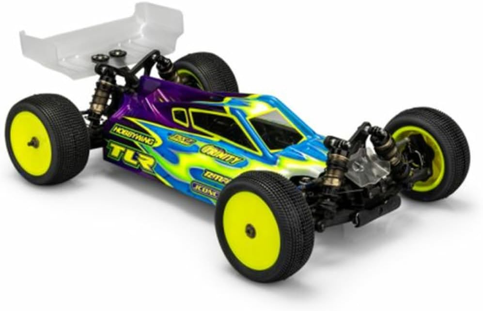 JCONCEPTS 0495 Losi 22X-4 "P2" 1/10 Buggy Body w/Carpet Wing (Clear)