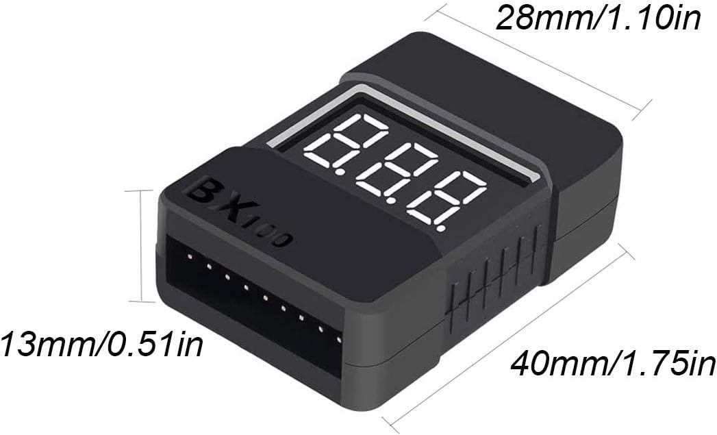 THRC Lipo Lion Battery Voltage Tester  Buzzer Alarm 1-8s LiPo Li-Ion LiMn LiFe