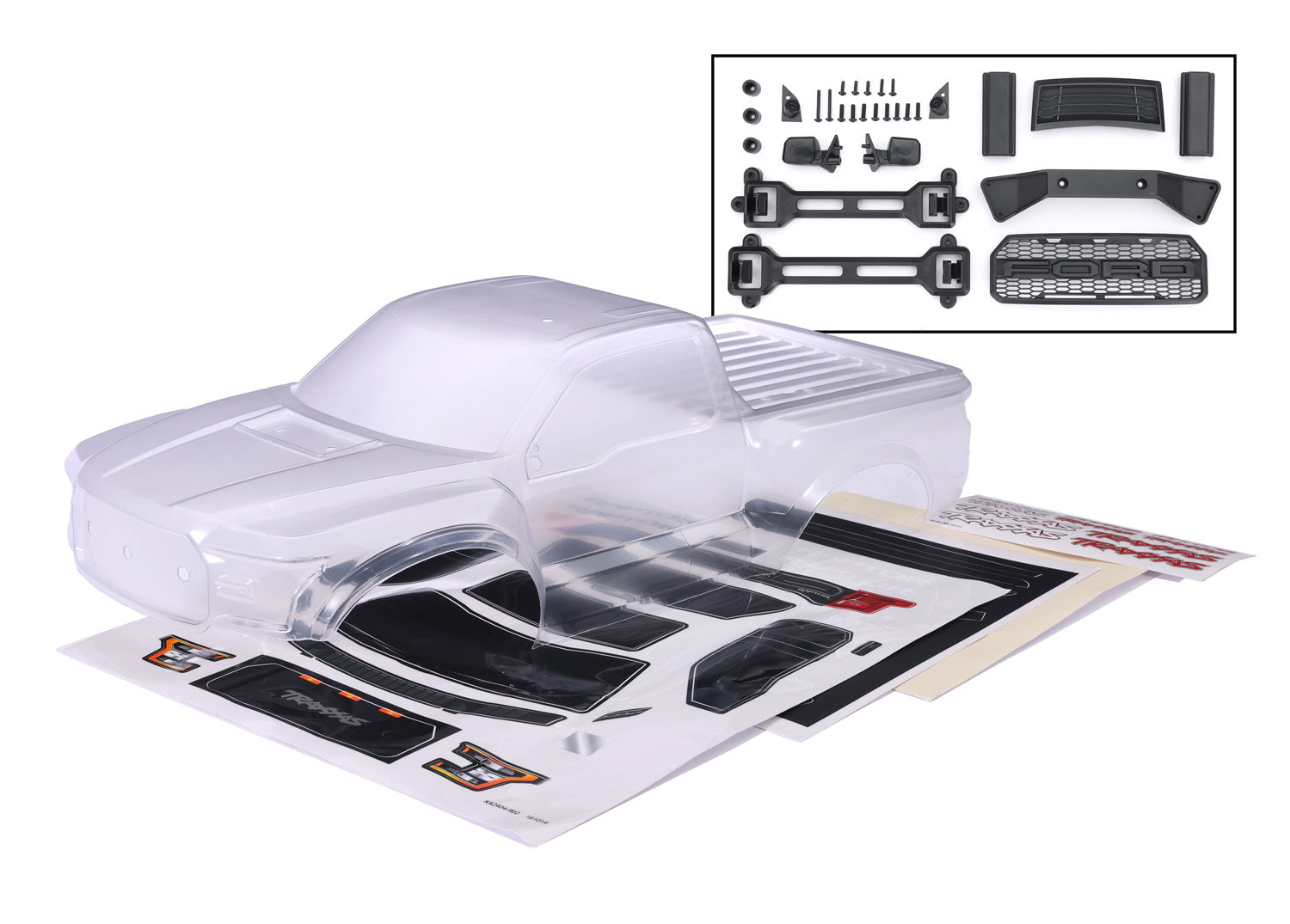 TRAXXAS 5916 2017 Ford Raptor Clear Body
