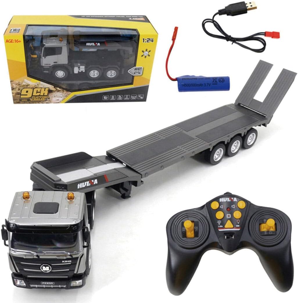 HUINA 1318 1/24 Scale 2.4GHz RC 9CH Flatbed Trailer Model