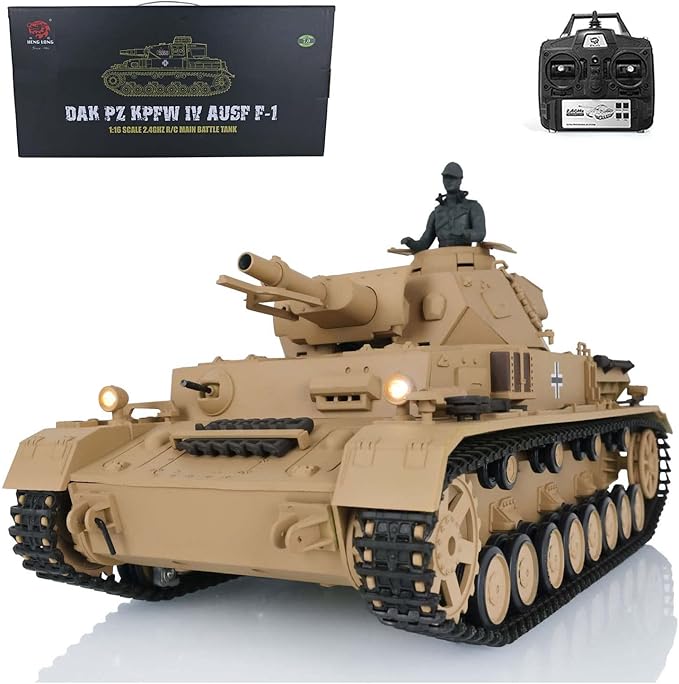 HENG LONG 3858-1 1/16  Radio Control Tank 3858 Panzer IV F Battle Tank