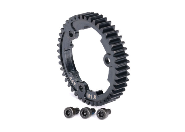 TRAXXAS 6438 Spur gear, 44-tooth (machined, hardened steel) (wide face) (1.0 metric pitch)