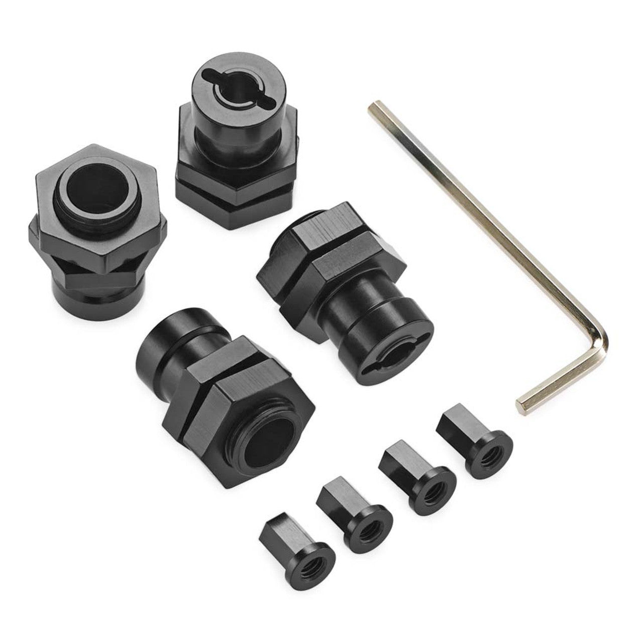 STRC STC71049BK ST Racing Concepts Aluminum Hex Conversion 17mm Black Wraith / AX10 Deadbolt