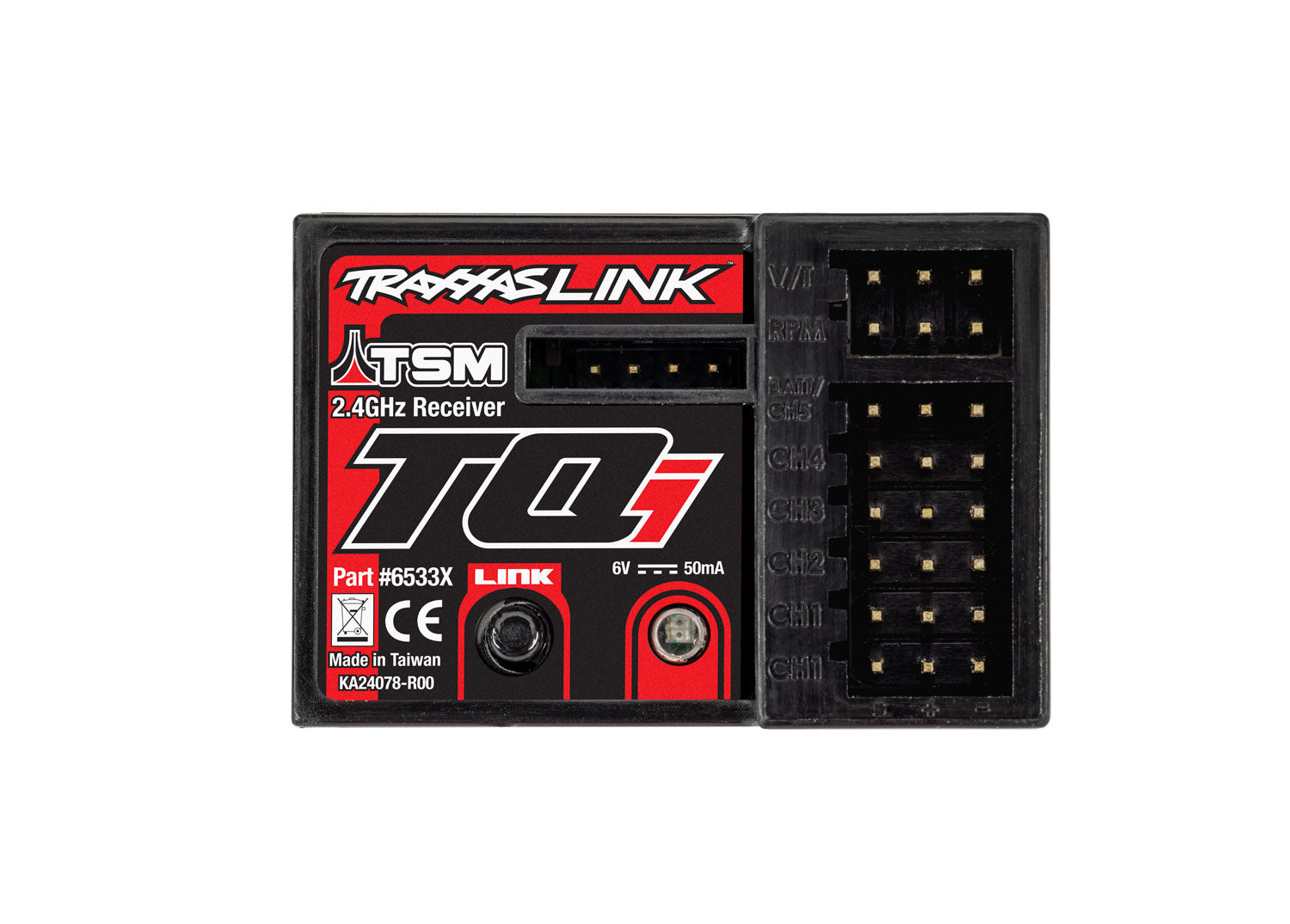 TRAXXAS 6533X Receiver, micro, TQi 2.4GHz with telemetry & TSM® (5-channel)
