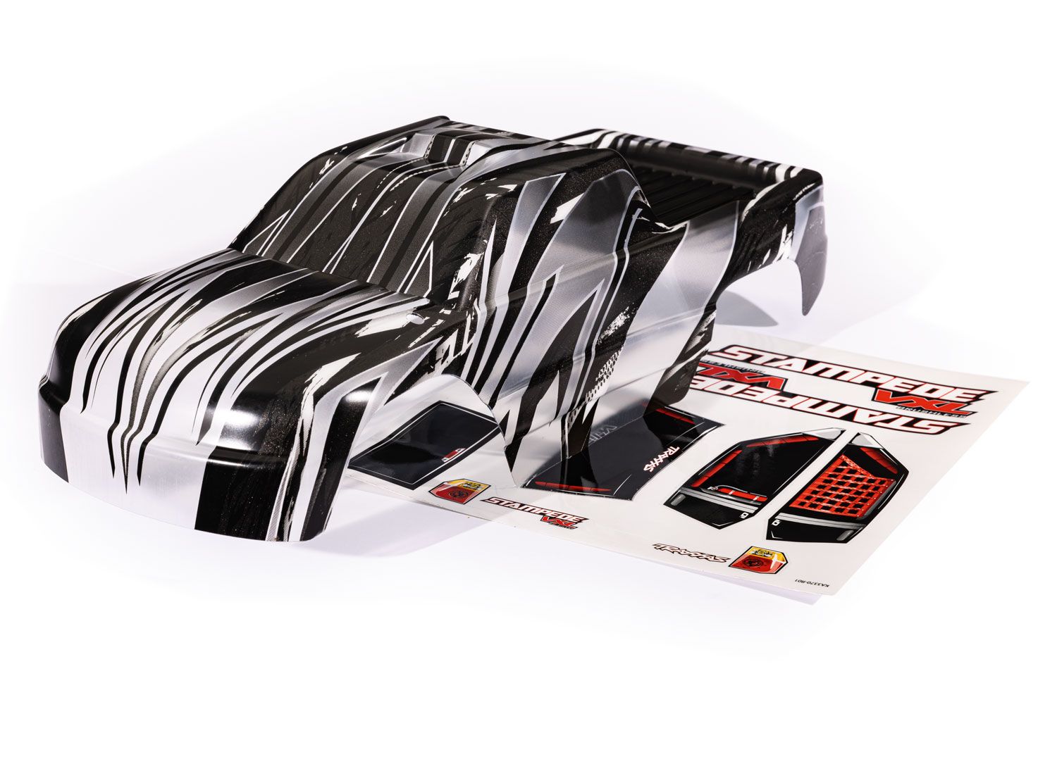 TRAXXAS 6729L Body, Stampede® 4X4, ProGraphix® (graphics are printed, requires paint & final color application)/ decal sheet