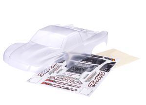 TRAXXAS 6965 Body, Slash® 4X4 (also fits Slash® VXL & Slash® 2WD) (clear, requires painting)/ window masks/ decal sheet (requires #6967 latches and #6966 latch mounts for clipless mounting)