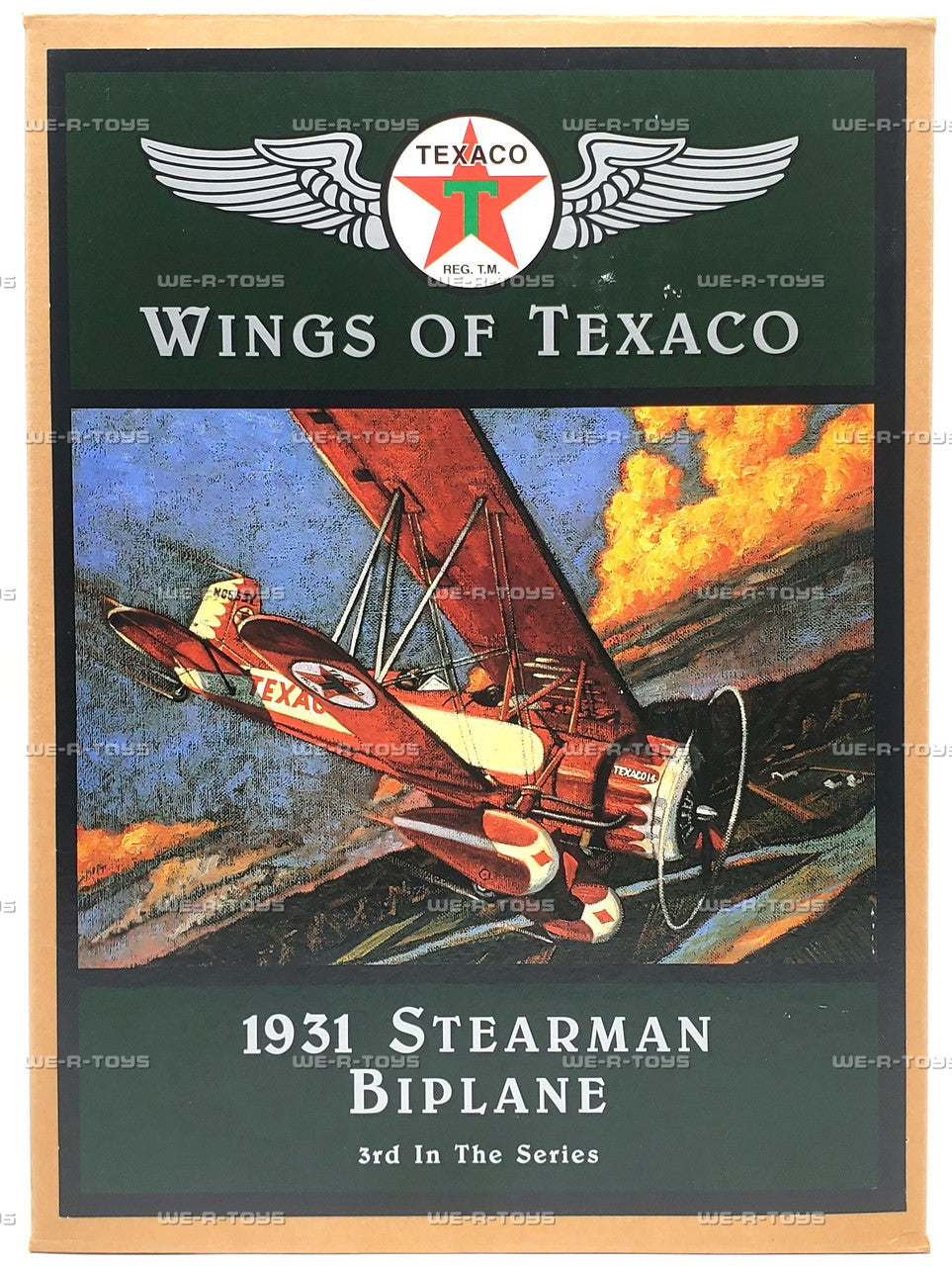 ERTL COLLECTIBLES 1285 Wings of Texaco 1931 Stearman Biplane