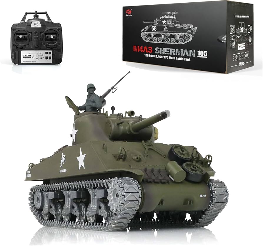 HENG LONG 3898-1 PRO 1/16 M4A3 Sherman Real Radio Battle Tank