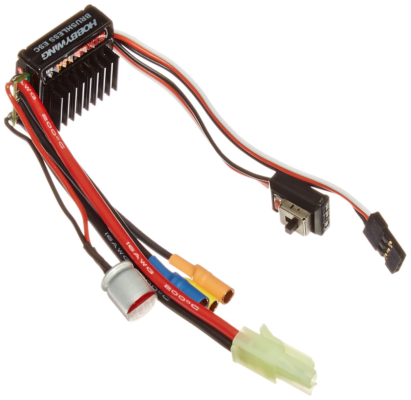 HOBBYWING 81010020 EZRUN 18A SL V2 Sensorless Brushless ESC For 1/16 1/18 RC