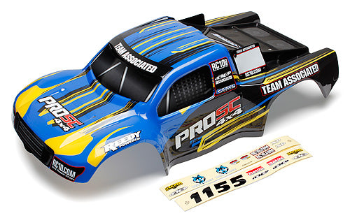 ASSOCIATED 7238 ProSC Body Blue/Yellow