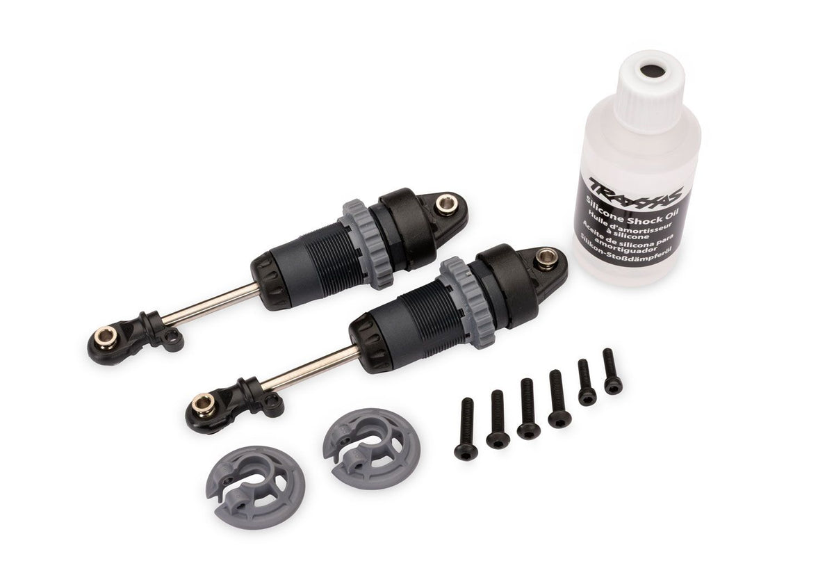 TRAXXAS 7461-STGRY 1/10 Steel-Gray Long GTR Shocks (2)