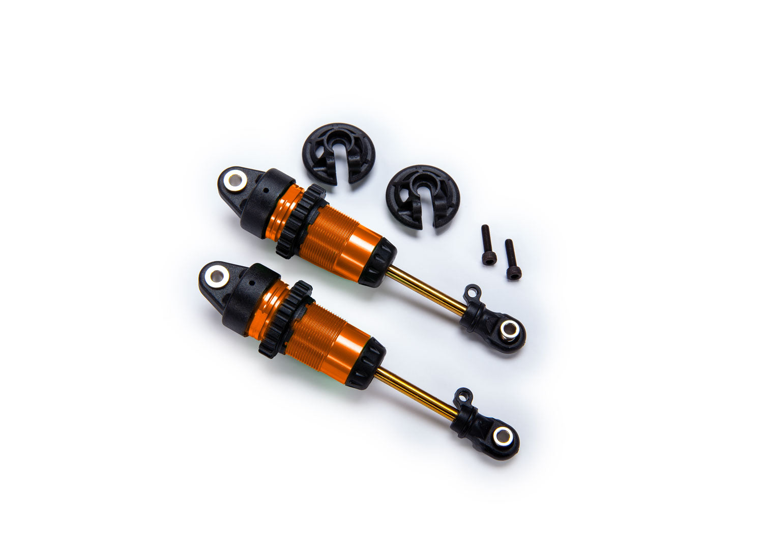 TRAXXAS 7461-ORNG 1/10 Orange Aluminum Long GTR Shocks (2)