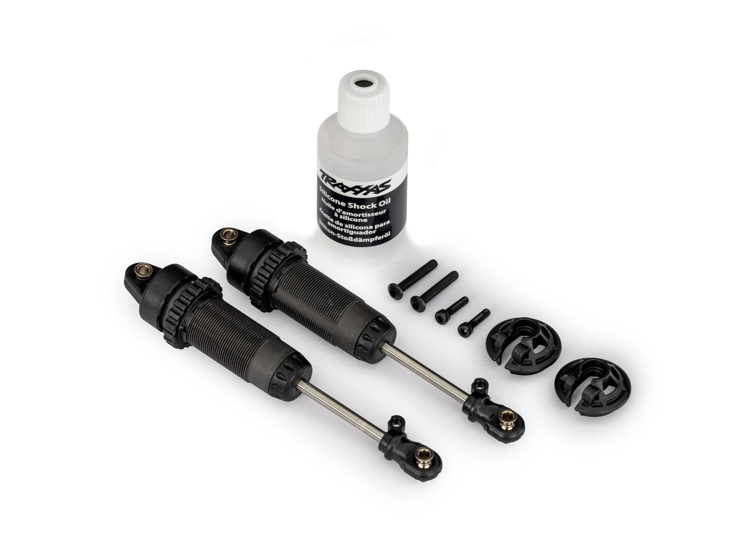 TRAXXAS 7462-GRAY 1/10 Gray Composite XX-Long GTR Shocks (2)